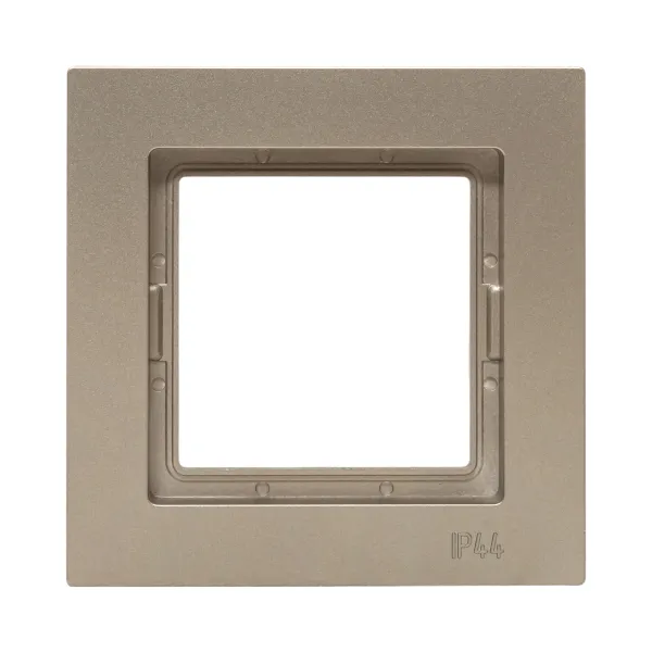 1 - местная рамка, IP44, шампань, пластик Эпика EKF