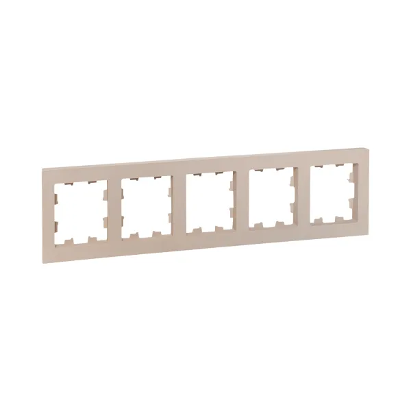 5 - местная рамка, кремовая, пластик Эпика EKF