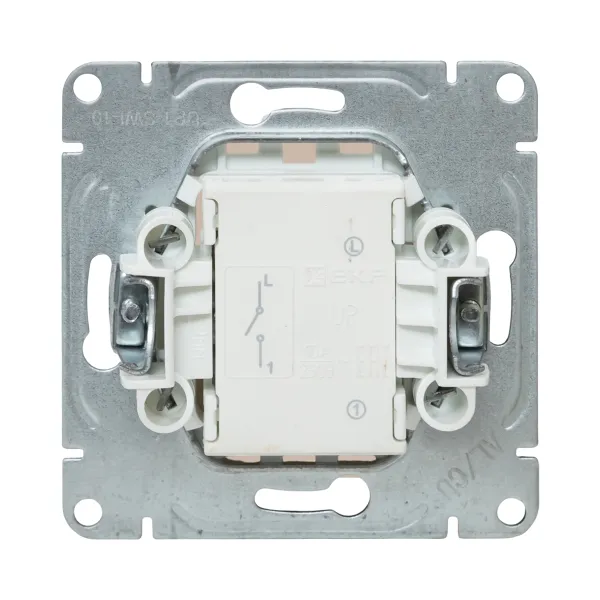 Механизм выключателя, одноклавишный, кремовый Эпика EKF