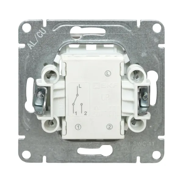 Механизм выключателя, одноклавишный, проходной, шампань Эпика EKF