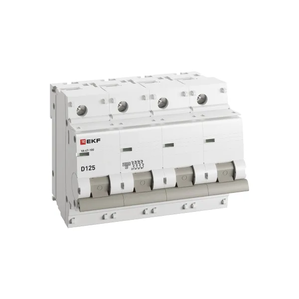 Автоматический выключатель 3P 125А (D) 10kA ВА 47-100 EKF PROxima