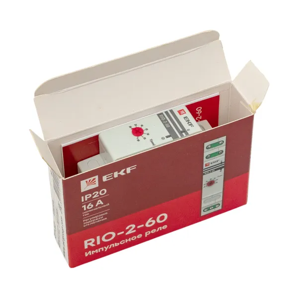 Импульсное реле с задержкой отключения RIO-2-60 (30-60 мин) EKF PROxima