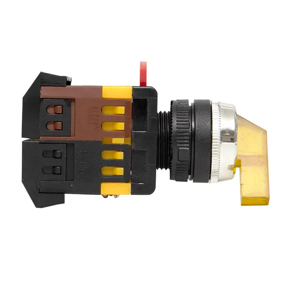 Переключатель ANLC-22 3P желтый с подсветкой 380В NO+NC EKF PROxima