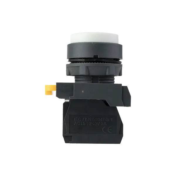 Кнопка выпирающая SB-25 без фиксации 1NС белая IP65 EKF