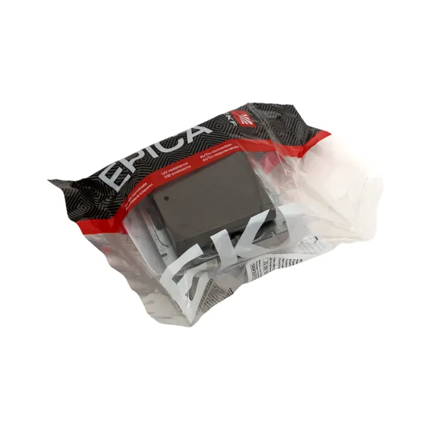 Механизм розетки, 16А, IP44, с заземлением, со шторками, c крышкой, мокко Эпика EKF