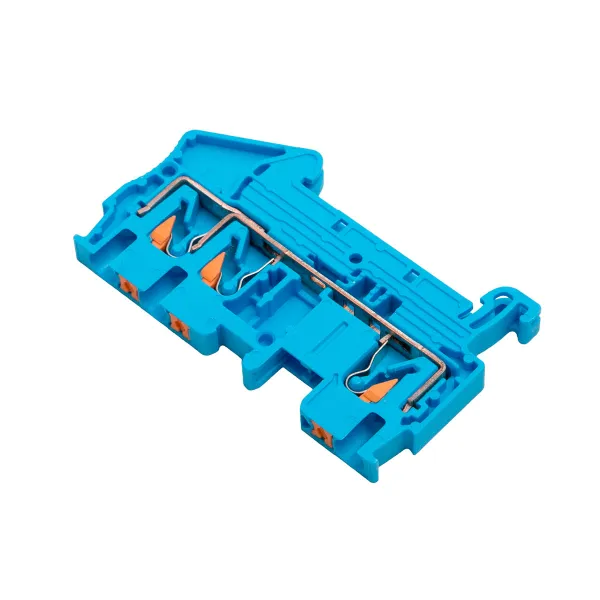 Клемма Push-in 2.5 мм2 3 вывода синяя EKF