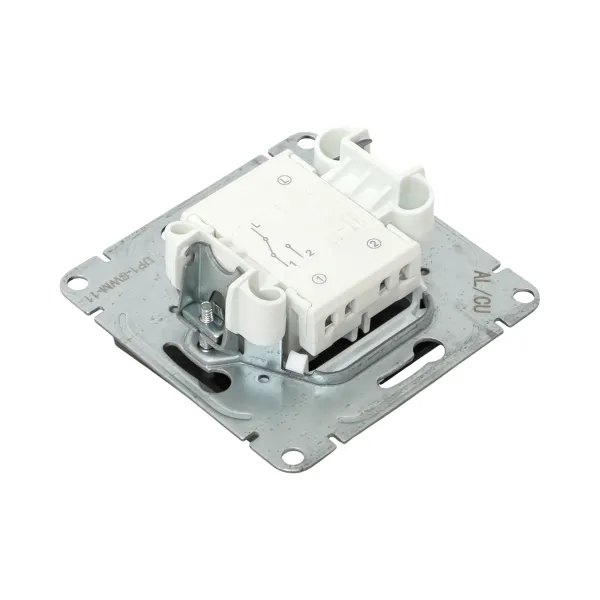 Механизм выключателя, одноклавишный, проходной, мокко Эпика EKF