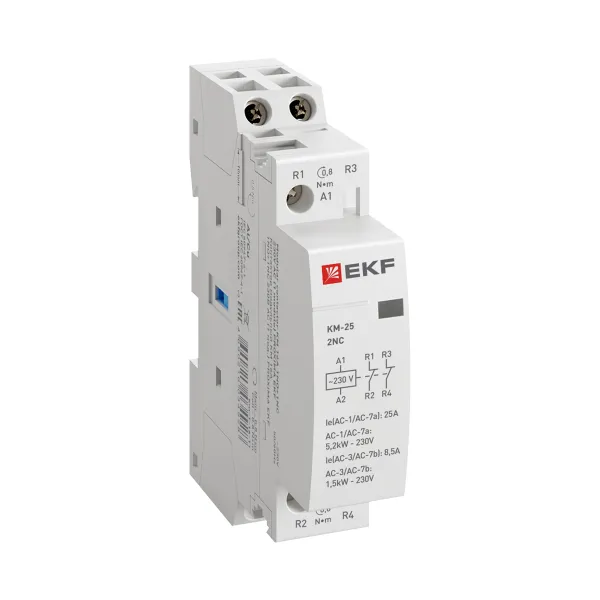Контактор модульный КМ 25А 2NC (1 мод.) EKF PROxima