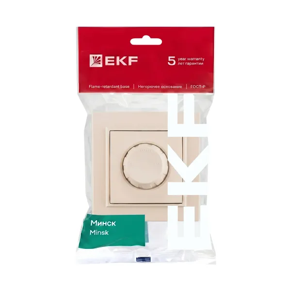 Светорегулятор СП 600W 220В бежевый Минск EKF