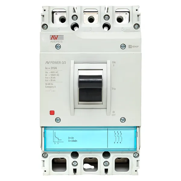 Автоматический выключатель AV POWER-3/3 315А 35kA TR EKF AVERES