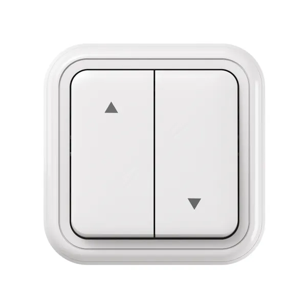 Выключатель, для жалюзи СП, винтовые клеммы белый, Бронто EKF