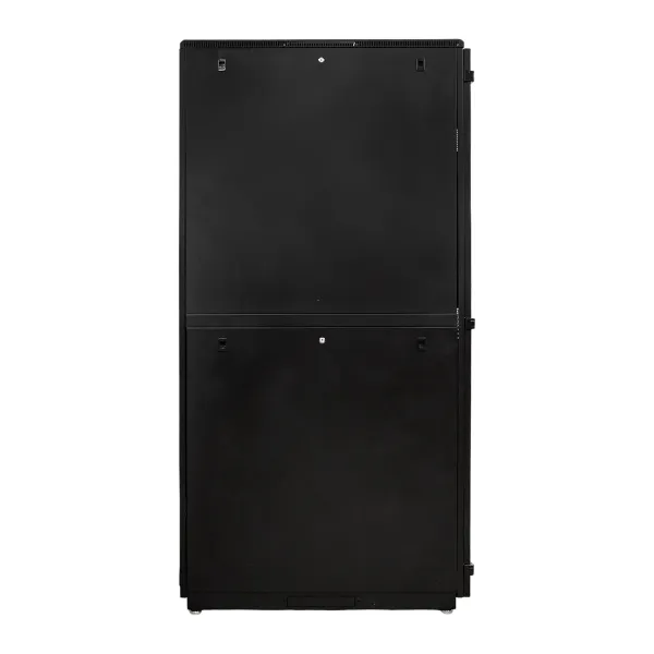 Шкаф напольный 19" TERACOM PRO 42U 600x1000 мм двери перфорированная с замком-ручкой и перфорированная чёрный