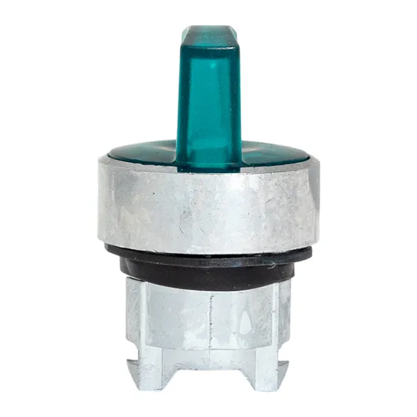 Исполнительный механизм переключателя ХB4 зеленый на 3 положения возвратный без фиксации, с подсветкой с короткой ручк IP65 EKF