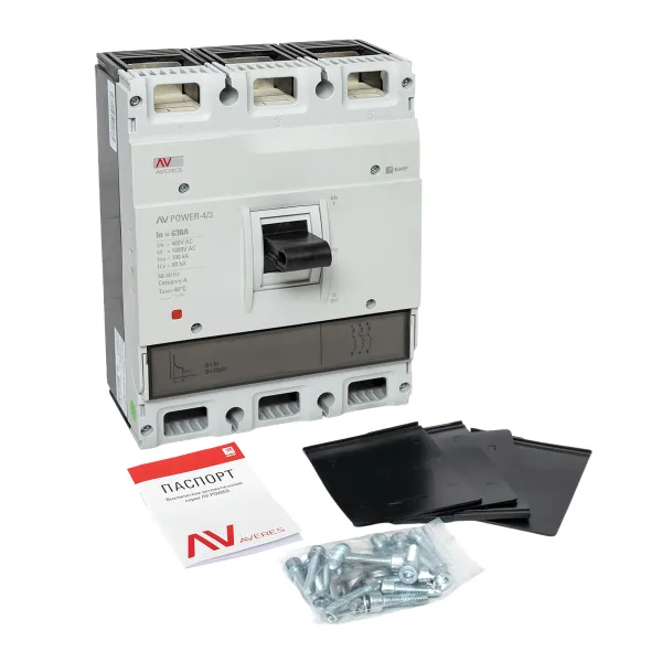 Автоматический выключатель AV POWER-4/3 630А 100kA TR EKF AVERES