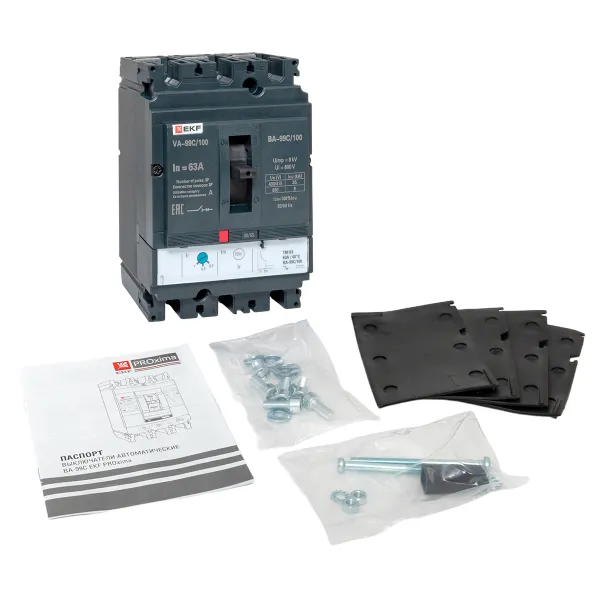 Выключатель автоматический ВА-99C 100/63А 3P 35кА EKF
