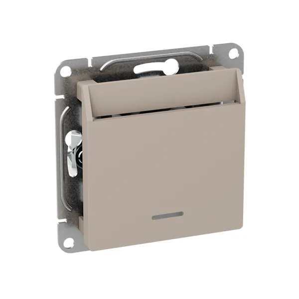 Механизм выключателя, карточный, с подсветкой, кремовый Эпика EKF