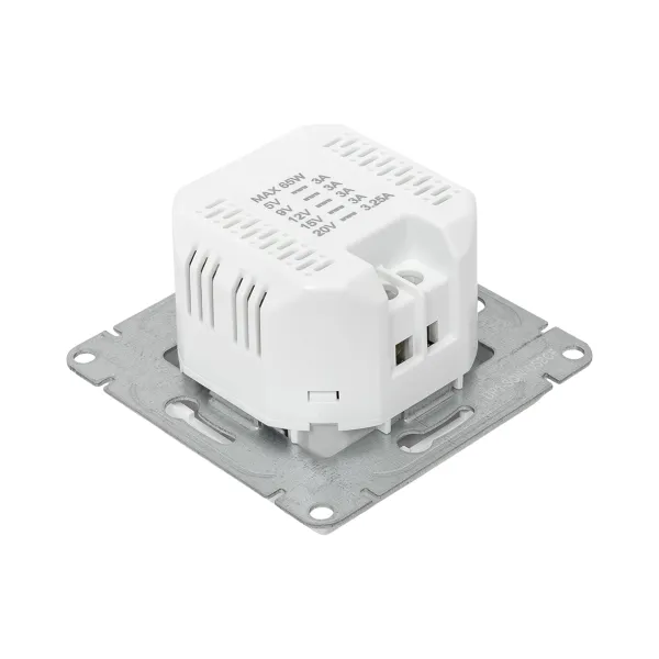 Механизм розетки USB-С, быстрая, белый Эпика EKF