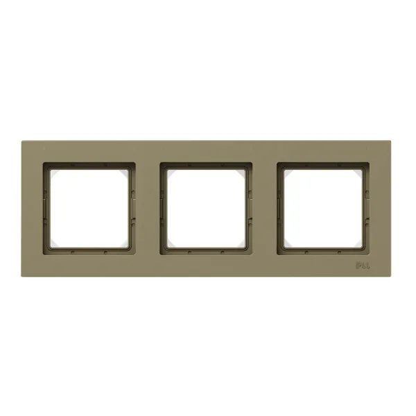 3 - местная рамка, IP44, шампань, пластик Эпика EKF