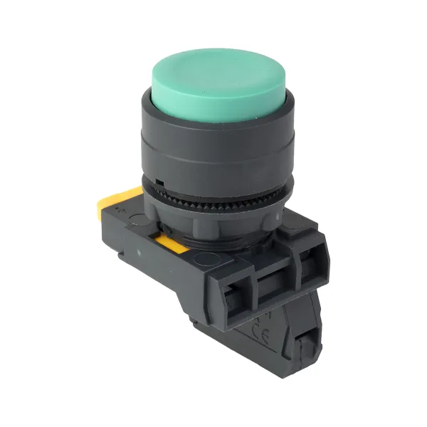Кнопка выпирающая SB-35 с фиксацией 1NC зеленая IP65 EKF