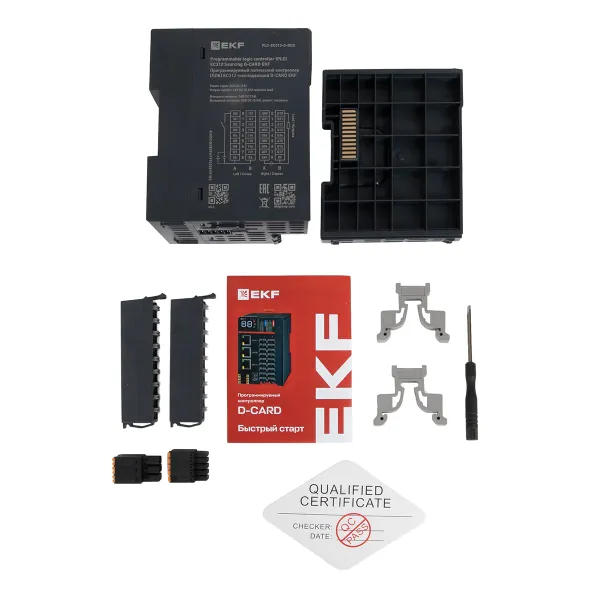 Программируемый логический контроллер (ПЛК) EC312 токоподающий D-CARD EKF