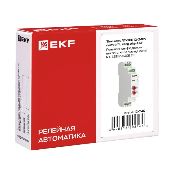 Реле времени (задержка выключ. после пропад. сигн.) RT-SBE 12-240В EKF PROxima
