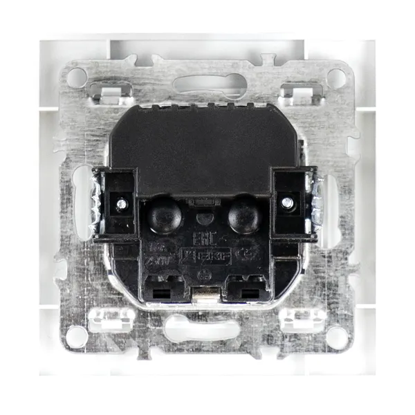 Минск Розетка 1-местная СП с/з 16А белая с защ. штор. с 2 USB 2,1А EKF