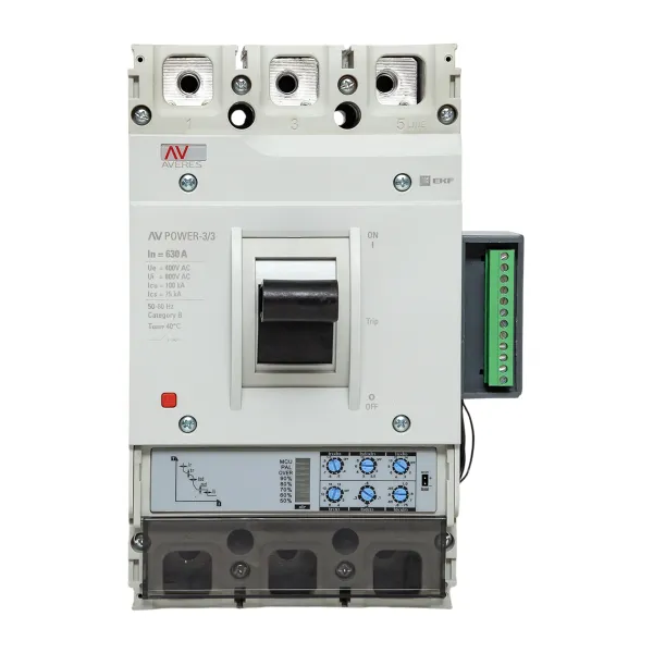 Автоматический выключатель AV POWER-3/3 630А 100kA ETU2.2 EKF AVERES