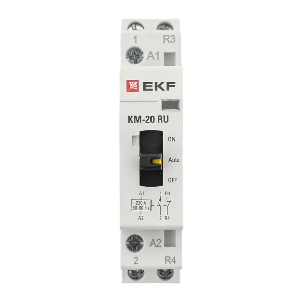 Контактор модульный КМ РУ 20А 1NO+1NC (1 мод.) EKF PROxima