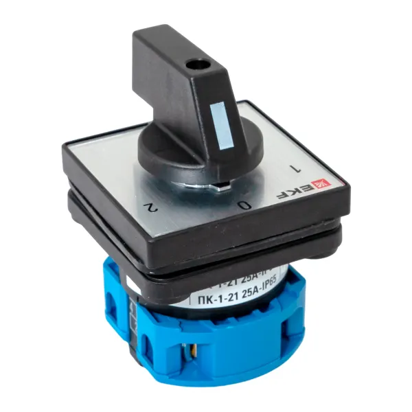Переключатель кулачковый ПК-1-21 25А 1P «1-0-2» IP65 EKF