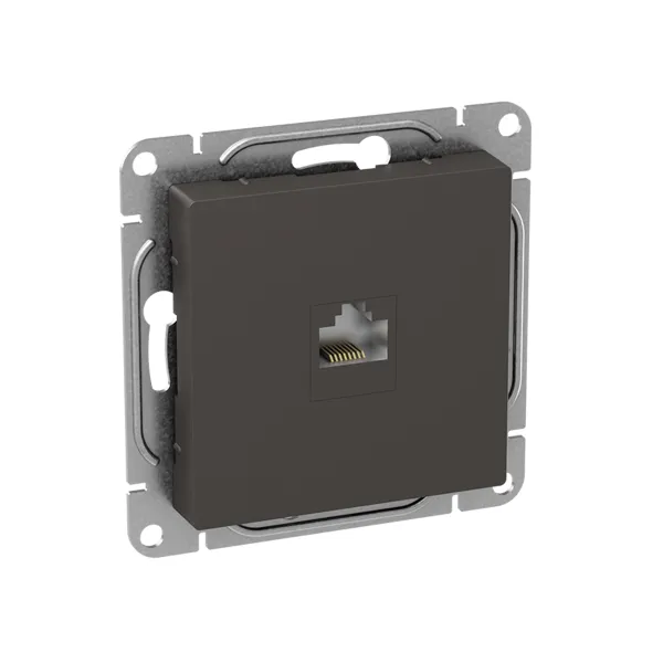 Механизм розетки RJ45 (cat5), мокко Эпика EKF