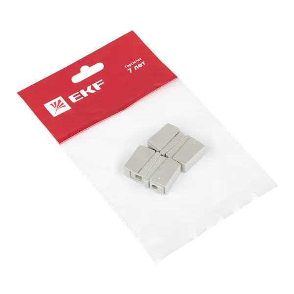 Строительно-монтажная клемма СМК 224-111 проходная на 1 проводник 1,0-2,5мм2 (4шт.) EKF PROxima