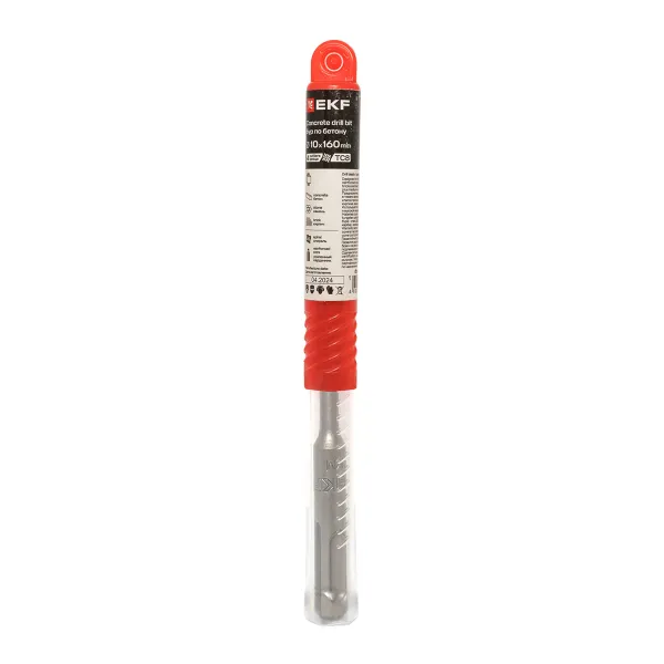 Бур по бетону SDS-plus 10х160 мм (4 резца) EKF Professional