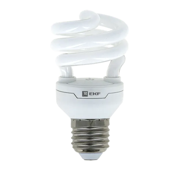 Лампа энергосберегающая HS-полуспираль 11W 2700K E27 10000h EKF Simple