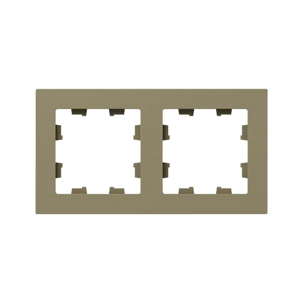 2 - местная рамка, шампань, пластик Эпика EKF