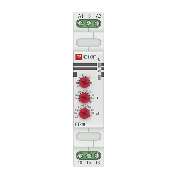 Реле времени (10 устанавл. функц.) RT-10 12-240В EKF PROxima