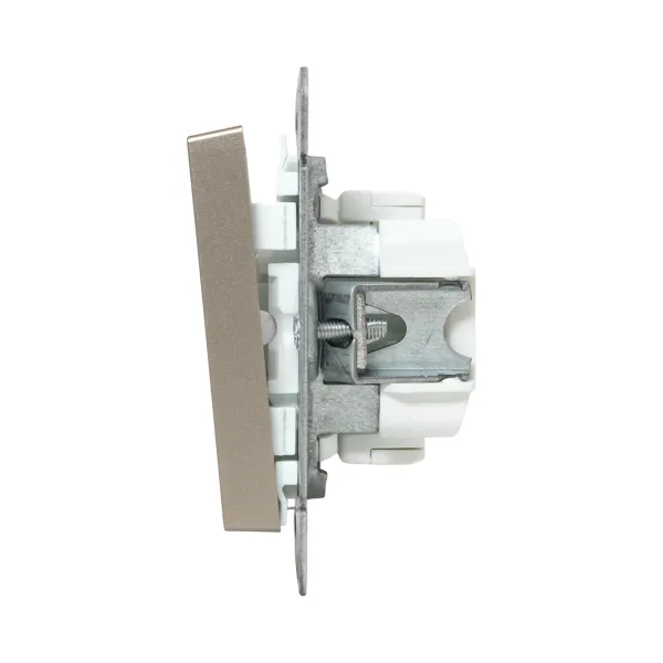 Механизм выключателя, одноклавишный, перекрёстный, шампань Эпика EKF