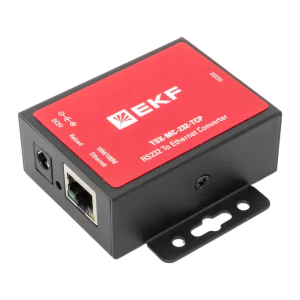1-портовый преобразователь RS-232 в Ethernet, EKF, MC-232-TCP TSX EKF