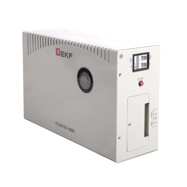 Стабилизатор напряжения симисторный с возможностью настенного монтажа TITAN -TW-10000 EKF