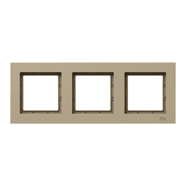 3 - местная рамка, IP44, шампань, пластик Эпика EKF