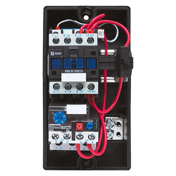 Пускатель в корпусе IP65 КМЭ 9А 230В с РТЭ Ir-7-10А и индик. EKF PROxima