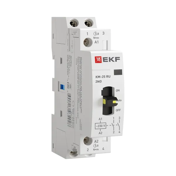 Контактор модульный КМ РУ 25А 2NO (1 мод.) EKF PROxima