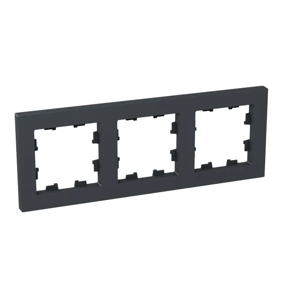 3 - местная рамка, графит, пластик Эпика EKF