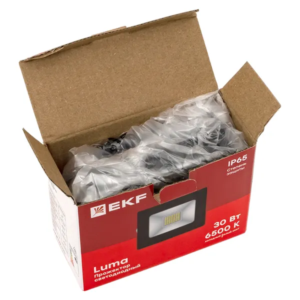 Прожектор светодиодный СДО-3003 30Вт 6500К IP65 LUMA EKF
