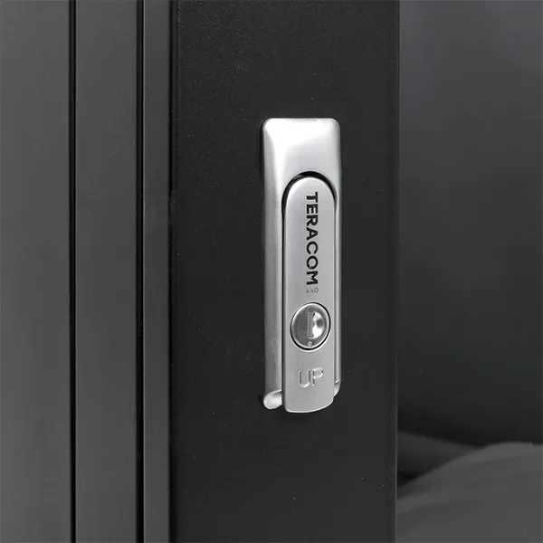 Шкаф настенный 19" TERACOM PRO 12U 600х450 мм дверь стеклянная с замком-ручкой чёрный
