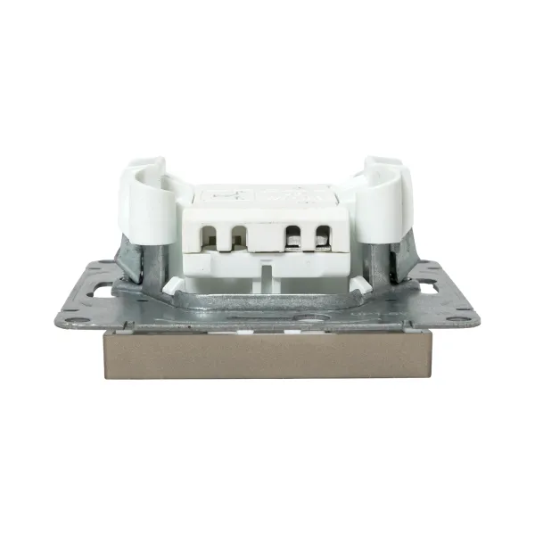 Механизм выключателя, одноклавишный, кнопочный, шампань Эпика EKF