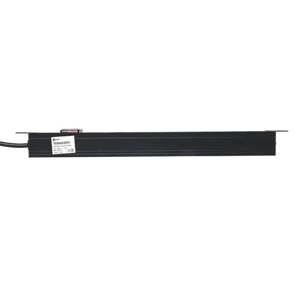 Блок розеток PDU TERACOM PRO 19" 1U 16А/250В 8 розеток Schuko с выключателем шнур питания длиной 2 метра сечение 3x1,5 мм2 вилка Schuko корпус алюминий черный