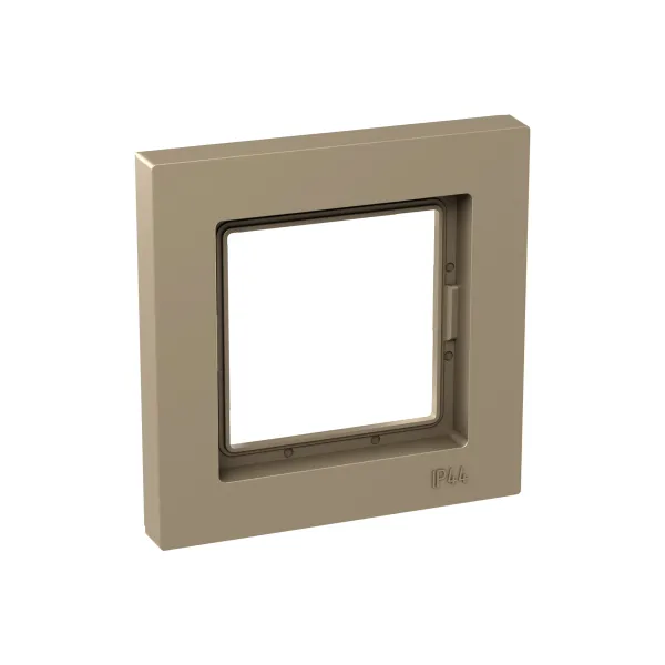 1 - местная рамка, IP44, шампань, пластик Эпика EKF