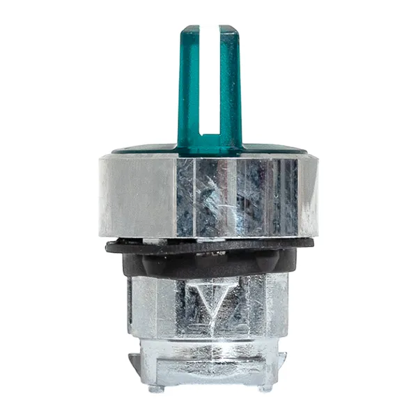 Исполнительный механизм переключателя ХB4 зеленый на 3 положения возвратный без фиксации, с подсветкой с короткой ручк IP65 EKF