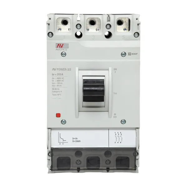 Автоматический выключатель AV POWER-3/3 315А 100kA TR EKF AVERES