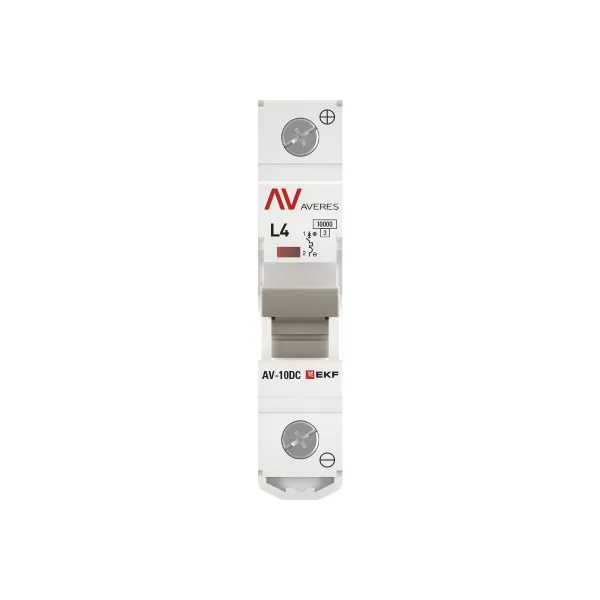 Выключатель автоматический AV-10 DC 1P 4A (L) 10kA EKF AVERES